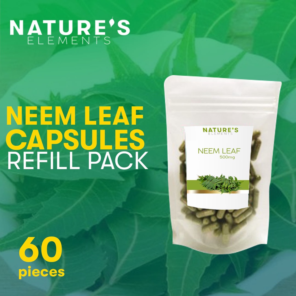 Organic Neem Leaf Capsules Refill Pack (60 Capsules) Traditional