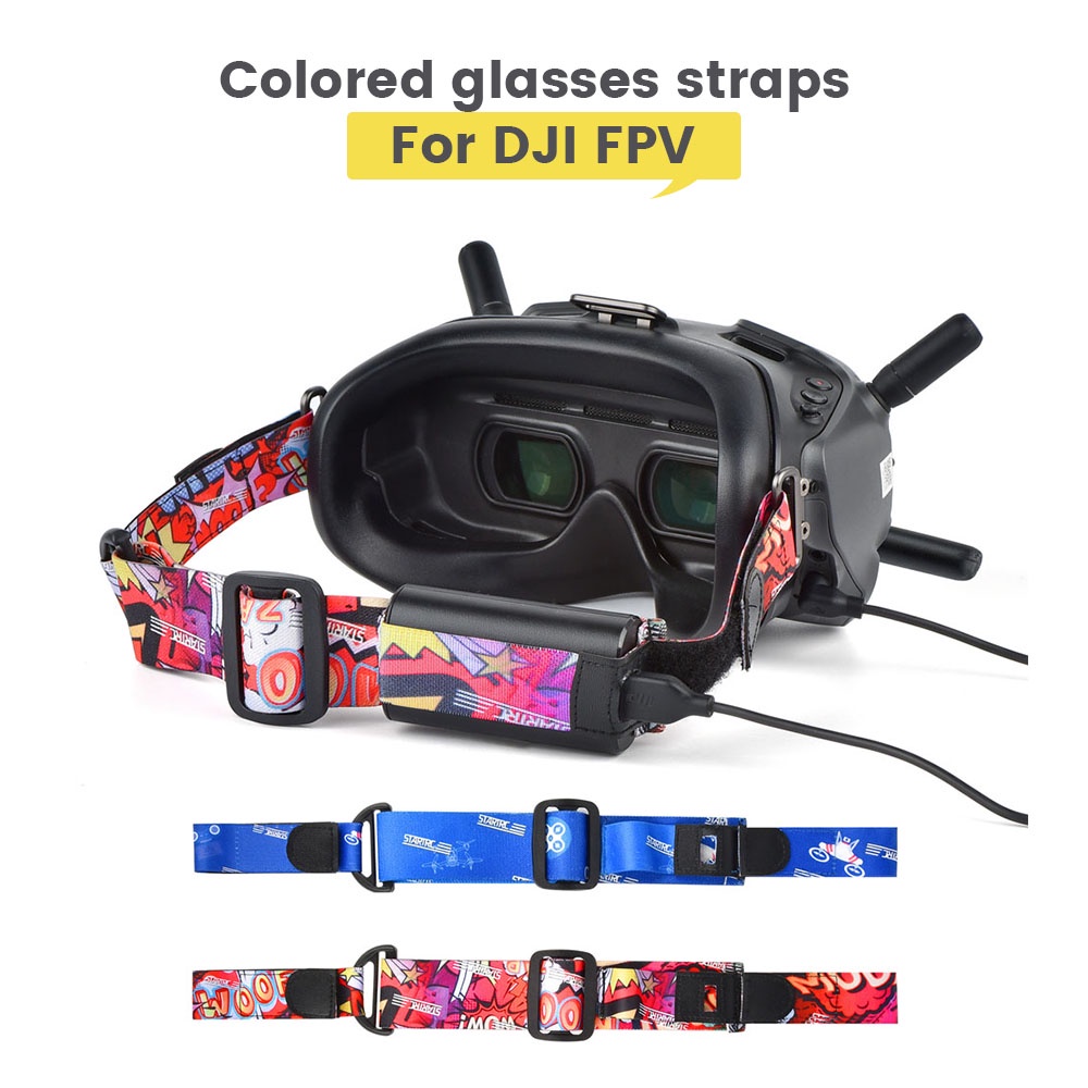 DJI FPV Googles V2 Battery Strap Colorful Adjustable Headband for VR