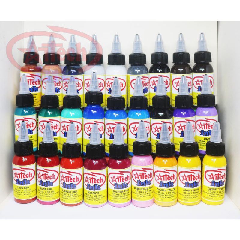 ARTECH ASSTD. COLORED INK (original pilipino made tattoo ink in ...