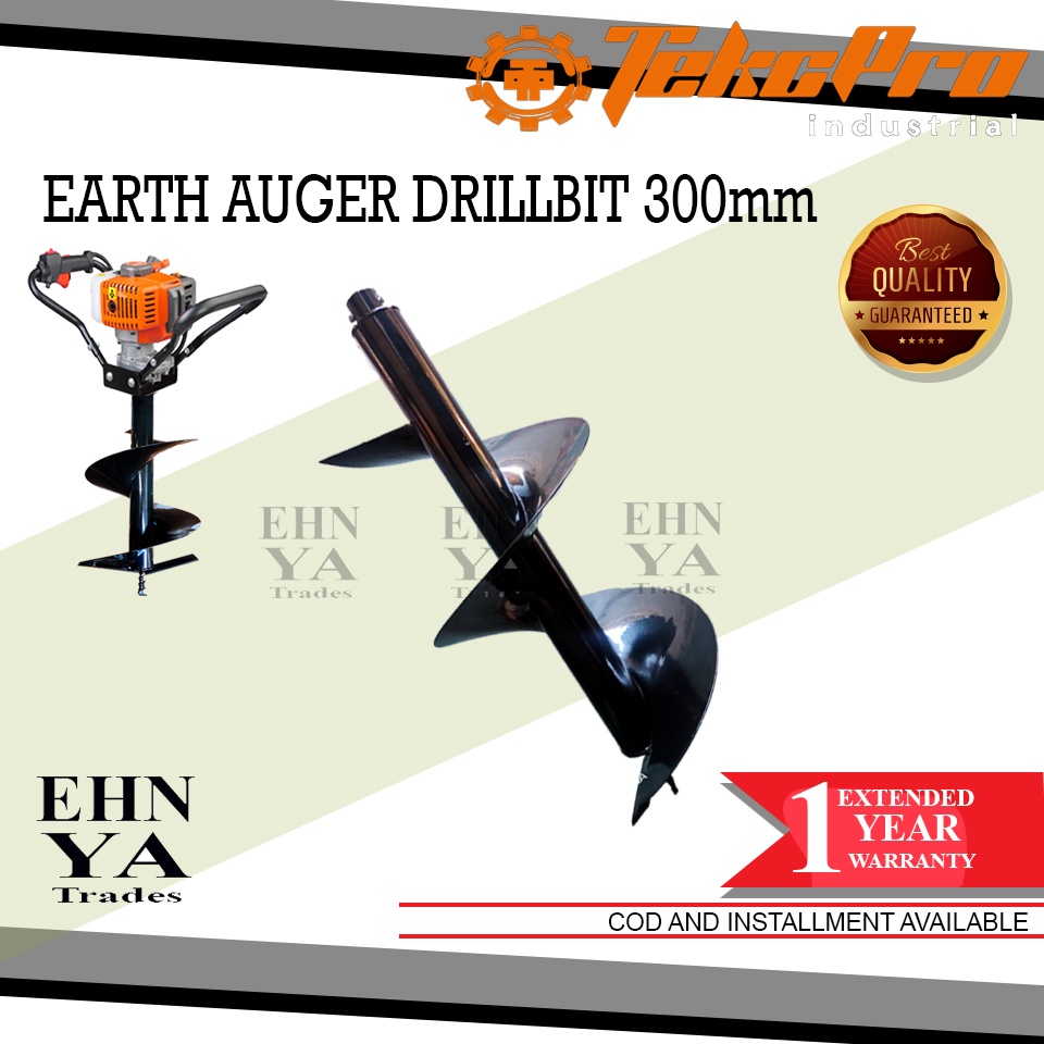 Earth Auger Drill Bit Post Hole 300mm | Shopee Philippines