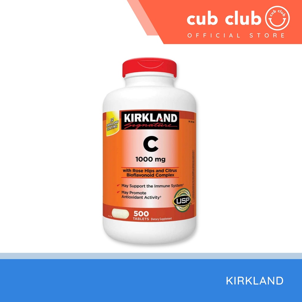 Kirkland Signature Vitamin C 1000mg with Rose Hips 500 Tablets Shopee