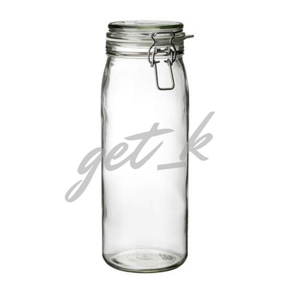 KORKEN Ikea Large Glass Canister Locking Jar Container with Lid