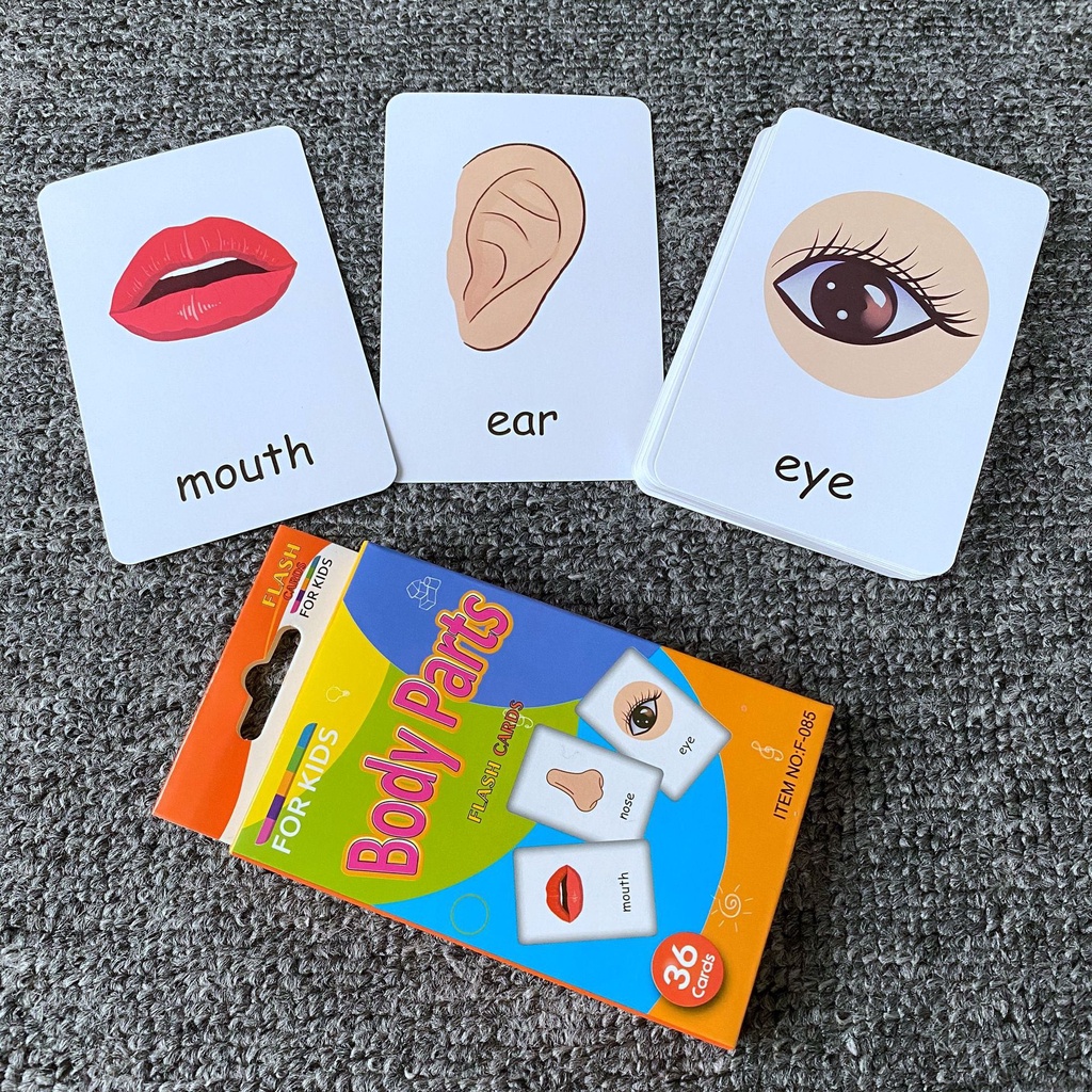 Mombaby alphabet chart children flash cards educational home learning