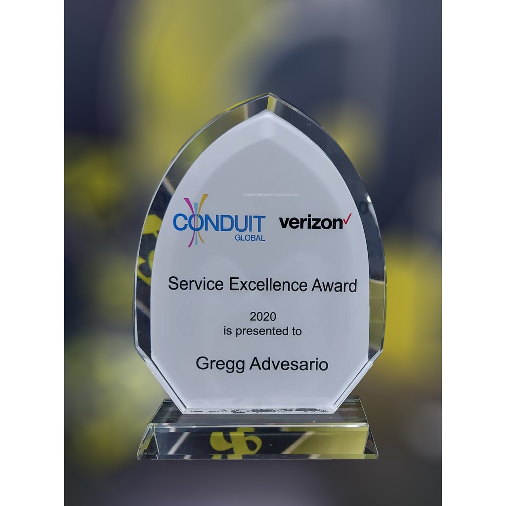 PERSONALIZED CRYSTAL GLASS PLAQUE Shopee Philippines