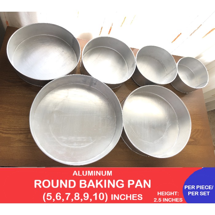 Round baking pan 2024 sizes with pictures