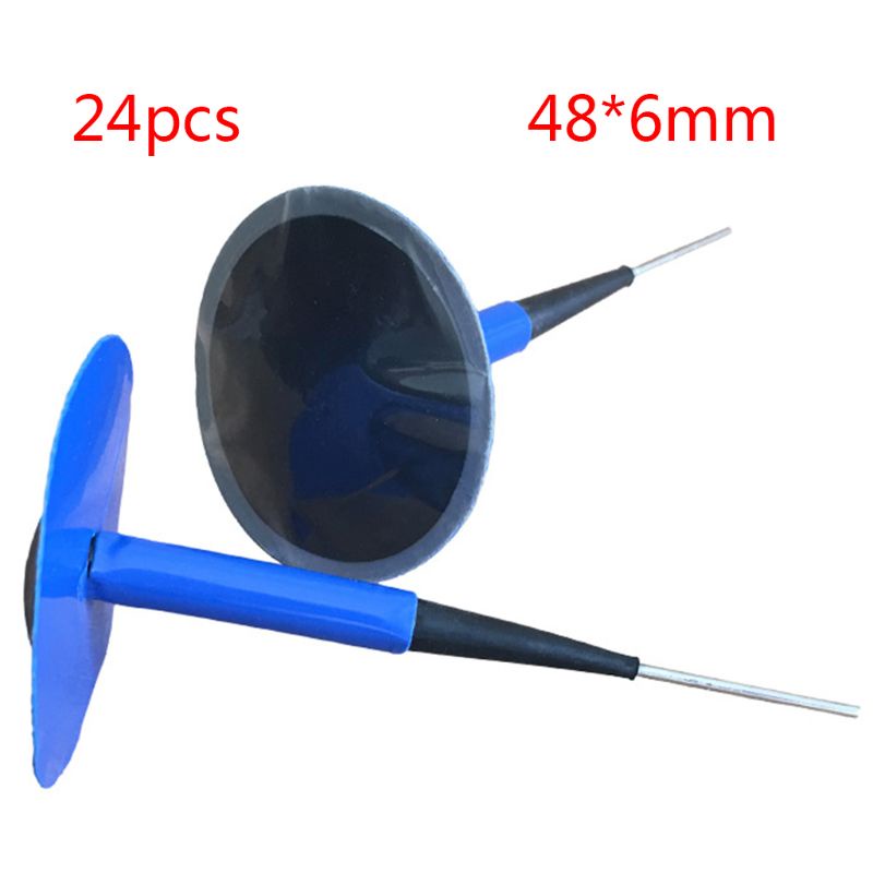 mm 24pcs Tyre Puncture Repair Tubeless Wired Mushroom Plug Patch Kit ...