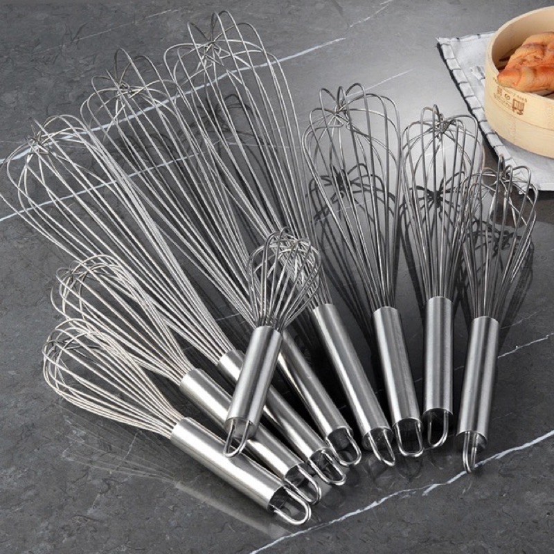 stainless steel Hand Egg Beater Wire whisk | Shopee Philippines