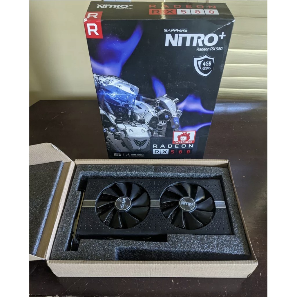 Brand New original AMD SAPPHIRE Nitro Radeon RX 580 4GB GDDR5