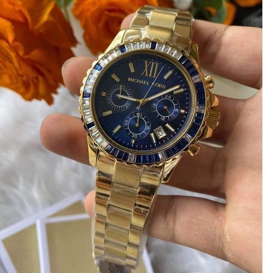 Gold mk watch mens hot sale