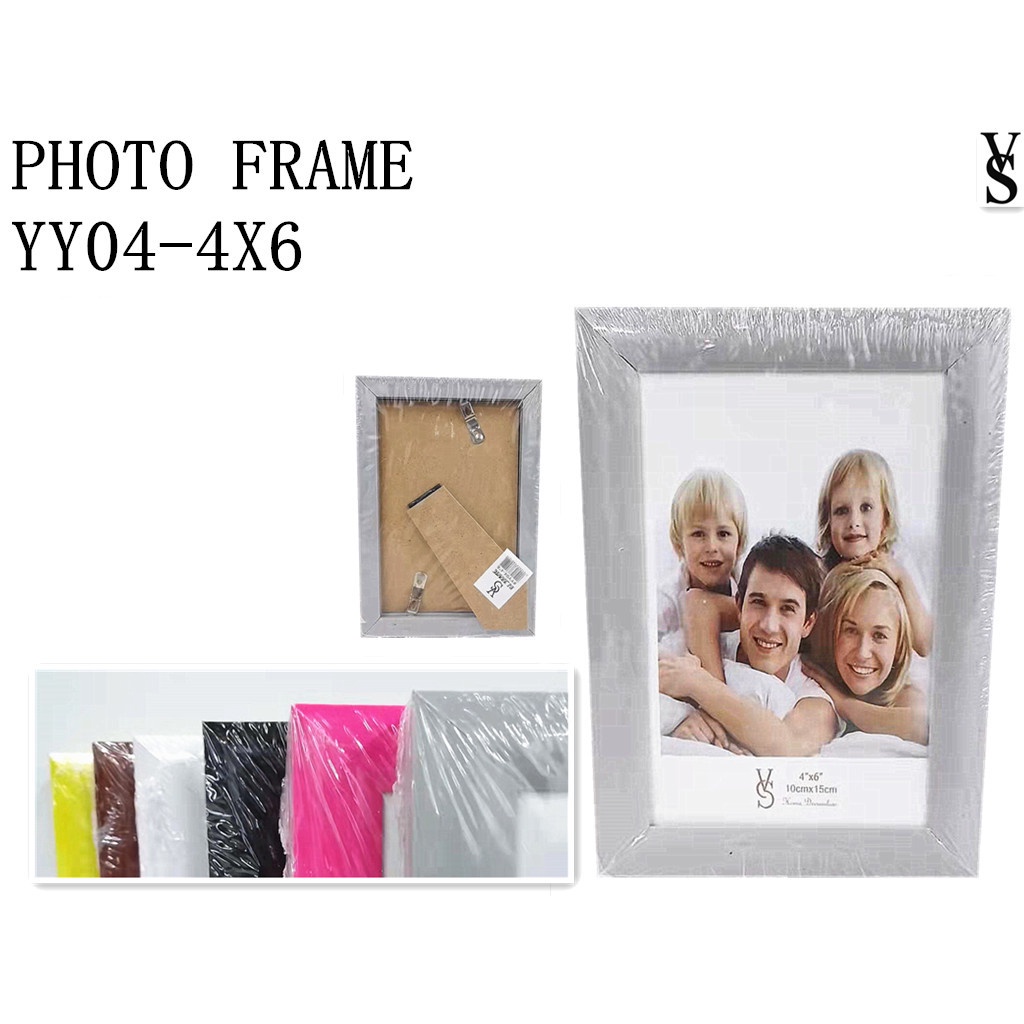 [VS] PHOTO FRAME 4r 4x6 inches Plastic Frame (YY044X6) Shopee