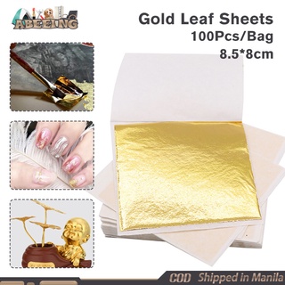 24K Gold Foil Edible Gold Leaf Sheets for Cake Decoration Steak