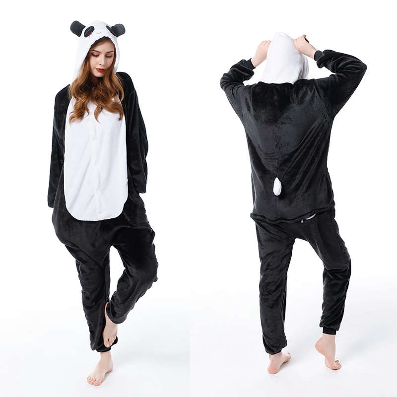 Kigurumis Women Pajamas Panda Stitch Onesies Homewear Adults Jumpsuit