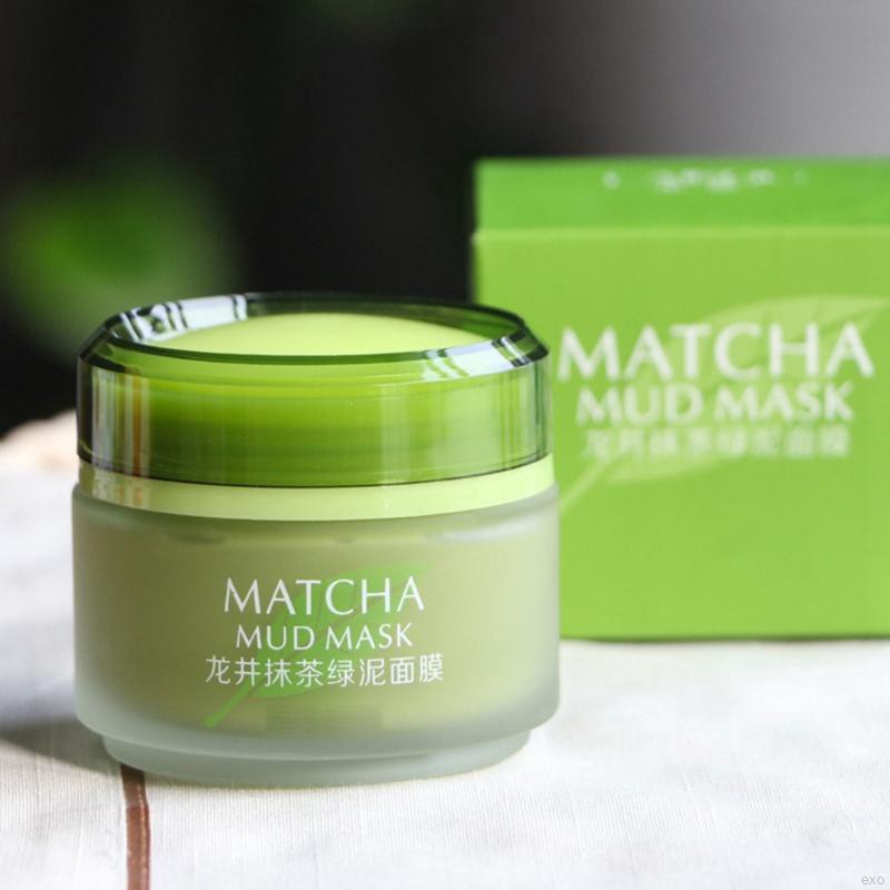 Green Tea Matcha Facial Mud Mask Hydrating Oil-Control Shrinking Pores ...