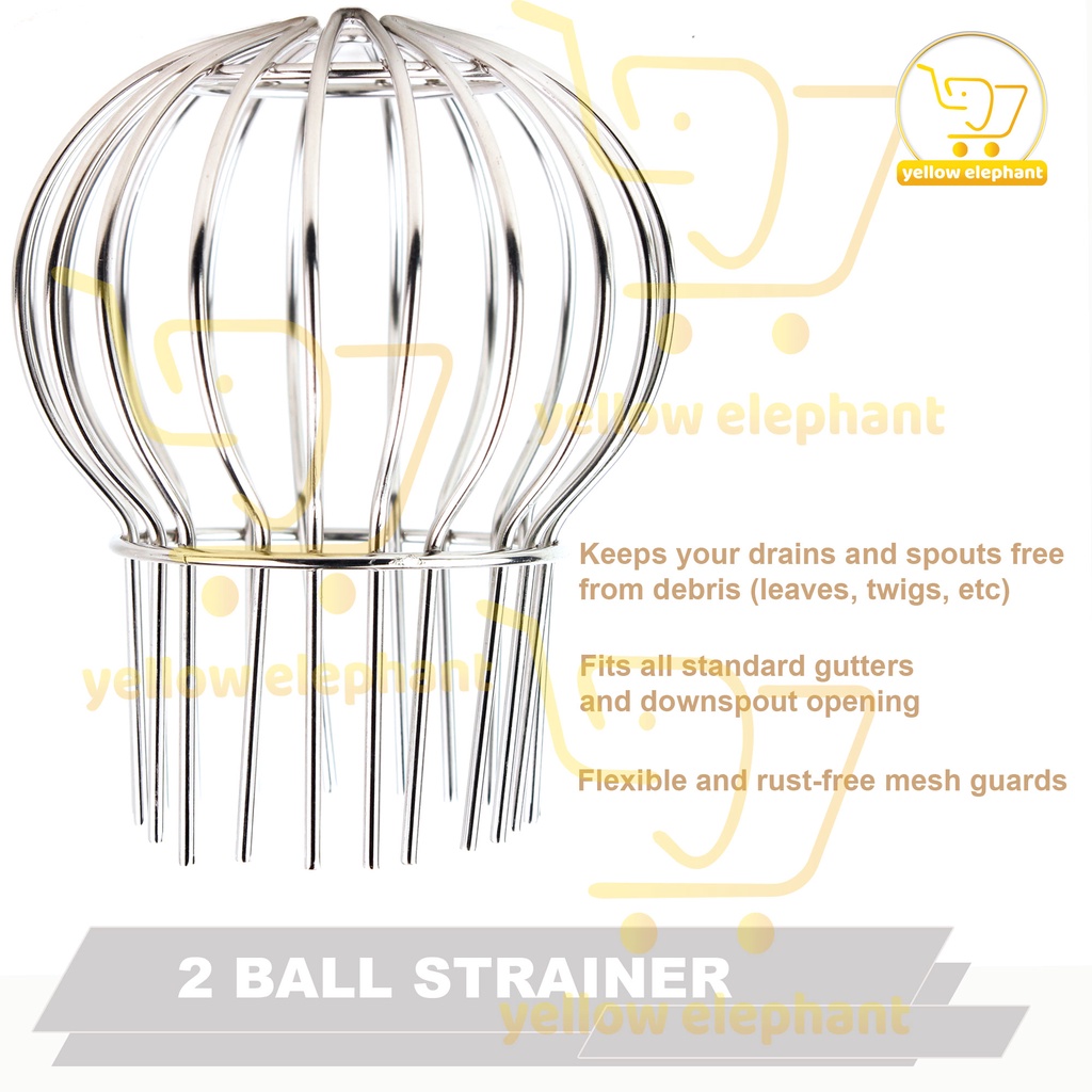 Solid Stainless Steel Thick Gutter Strainer Downspouts Filter Prevents ...