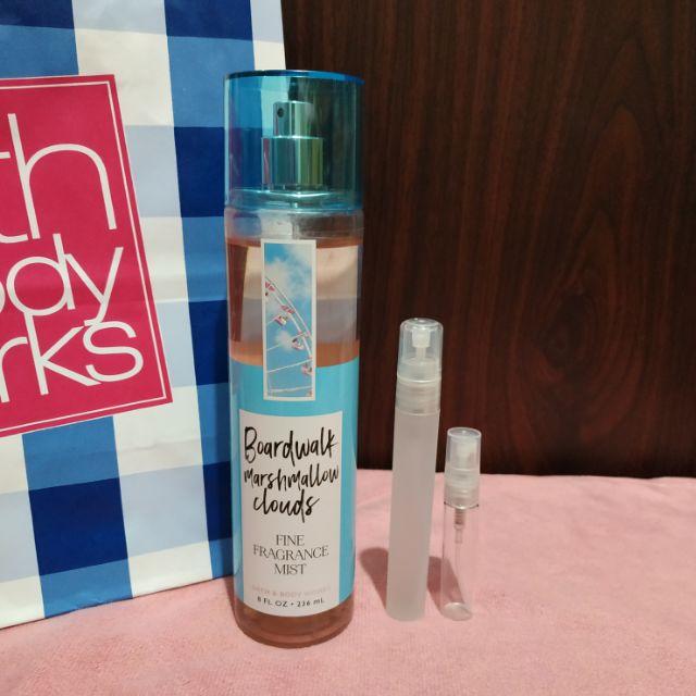 Bath and Bodyworks boardwalk marshmallow online clouds mist