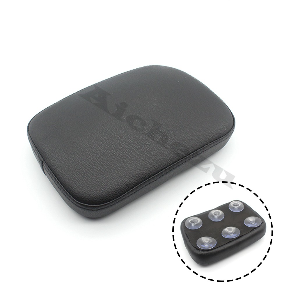 thumbnail image 2 of Snag This Detachable Black Leather Pillion Pad For Your Harley Bobber Chopper - Super Soft & Ready To Ride! 2 of 5