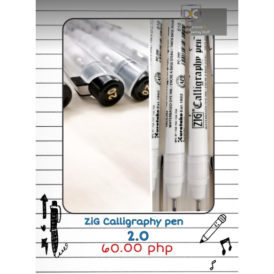 ZIG CALLIGRAPHY PEN (KURETAKE) Shopee Philippines