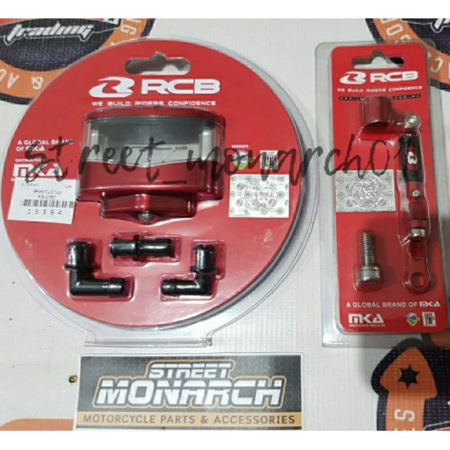 RCB BRAKE FLUID TANK A2 & HOLDER RED Shopee Philippines