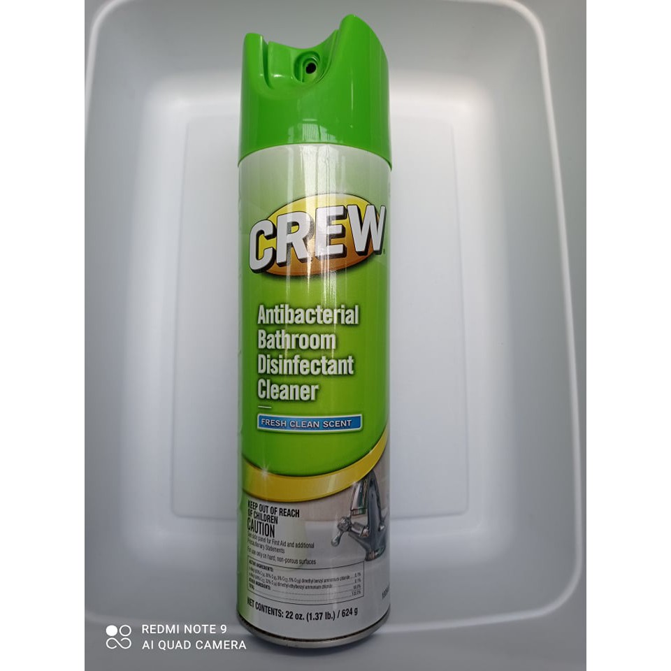 Crew Antibacterial Bathroom Disinfectant Cleaner 624g Shopee Philippines