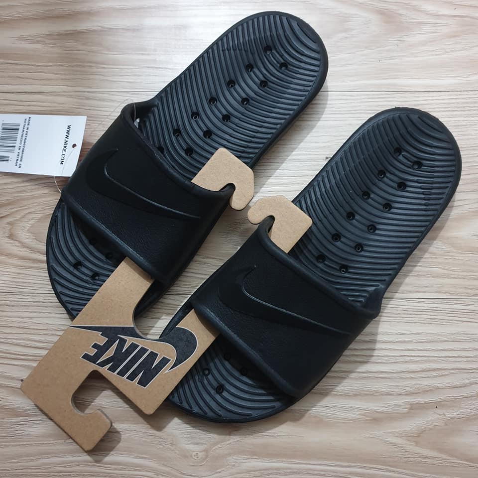 2021 Nike Kawa Shower Tripleblack Slides Sandals For men and