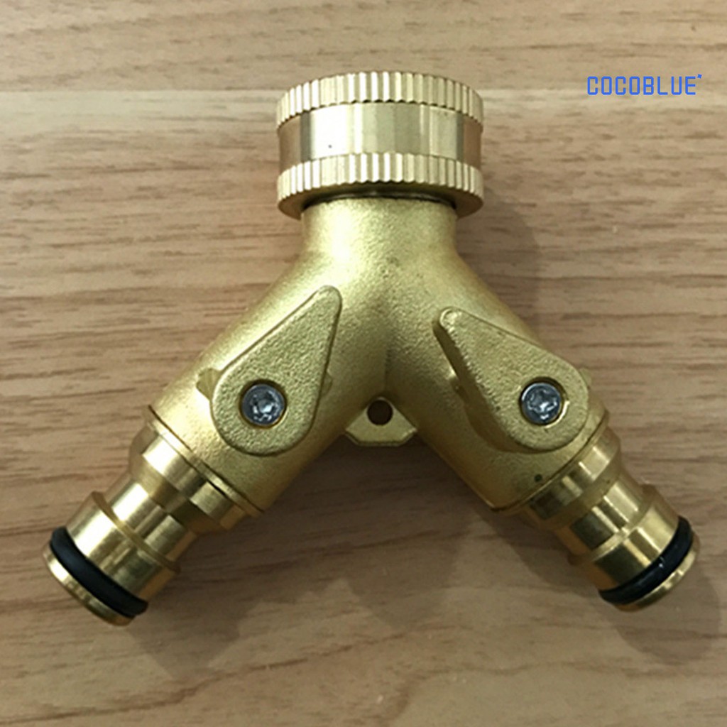 cocoblueGarden Ball Valve Copper Nipple Water Distributor Garden Faucet
