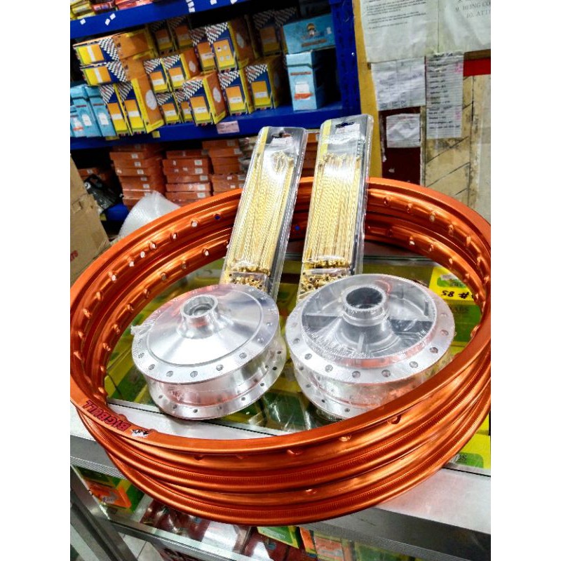 Rim set for smash 115 rim/rayos/hub | Shopee Philippines