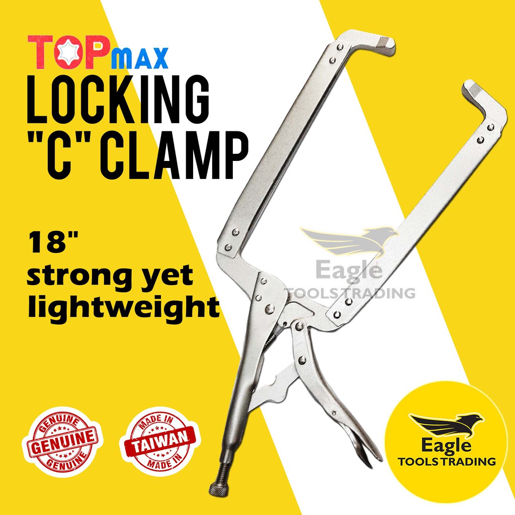 Topmax Locking C Clamp 18 inch C Clamp Vise Grip TP-2108-18 | Shopee ...
