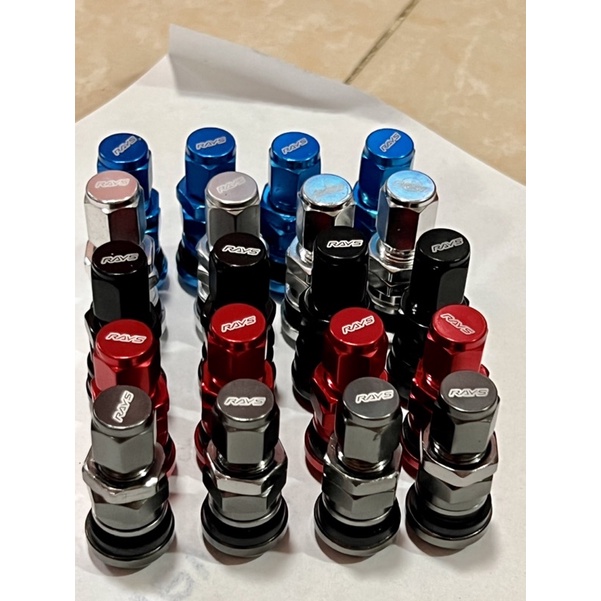 4pcs Rays(PITO)40mm Auto Car Tyre Wheel Valve Stem Dust Caps Tubeless