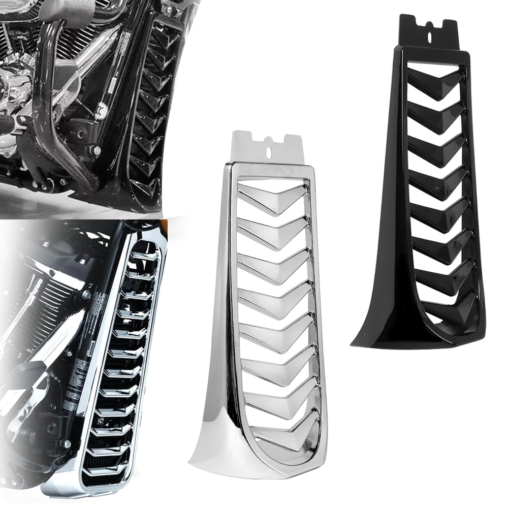 Radiator Cover ABS Plastic Black Fits for Harley Breakout Softail ...