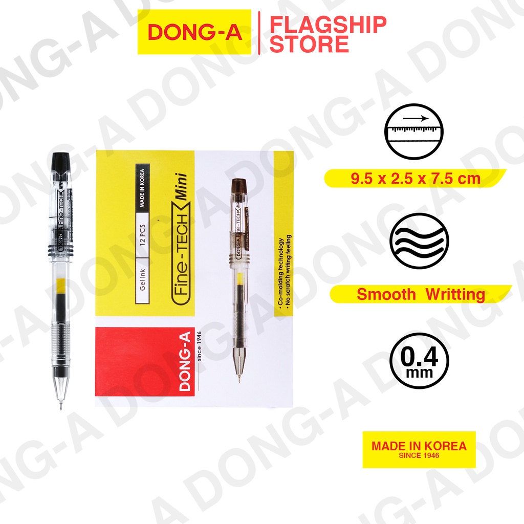 Fine Tech MINI, 0.4mm BLACK 12pcs/box 117831BX | Shopee Philippines