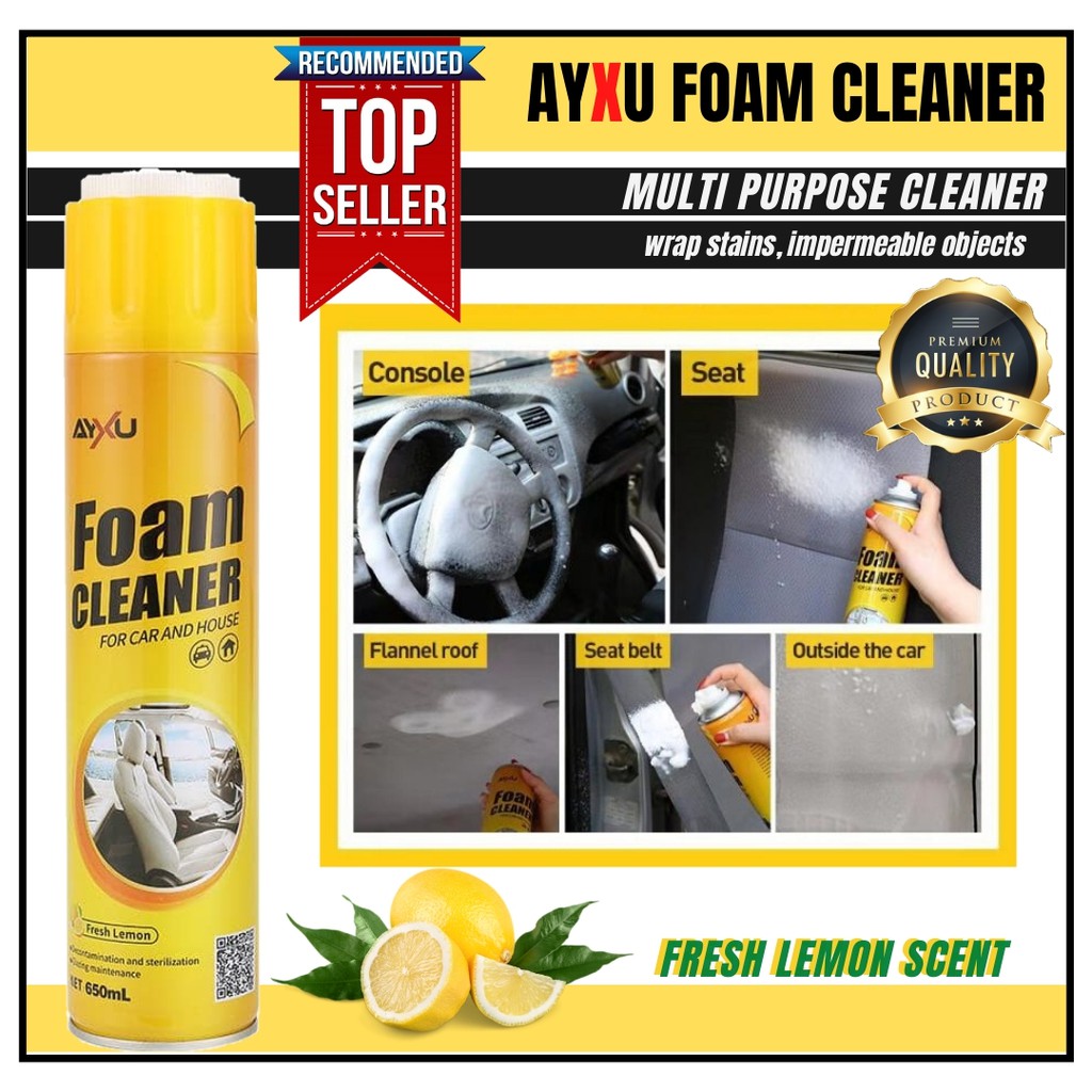 KCRPM Amplesunshine Foam Cleaner, Spray Foam Cleaner, Multifunctional Car  Foam Cleaner, Foam Cleaner for Car and House Lemon Flavor, Powerful Stain