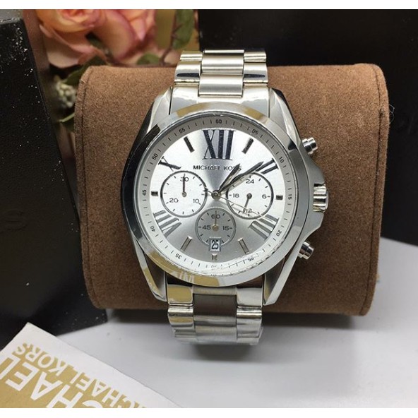 Michael kors hot sale bradshaw silver