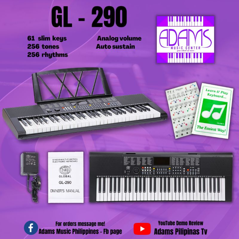 GL290 / GL291 Digital Electronic Keyboard set) Shopee