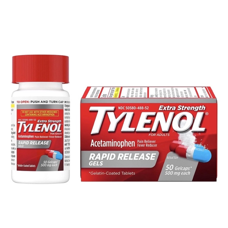Tylenol Extra Strength Acetaminophen Rapid Release Gels for Pain