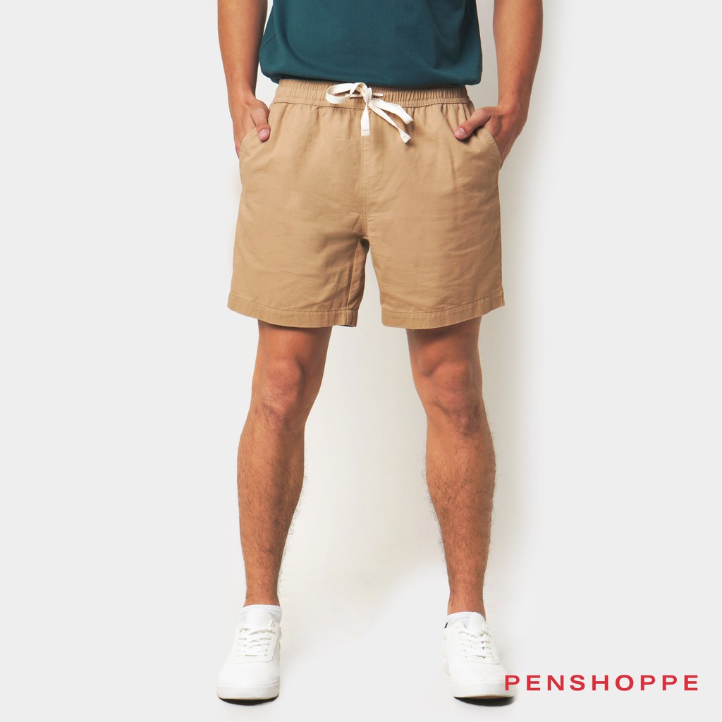 Penshoppe Modern Fit Shorts For Men (Khaki/Light Gray/Mint Green