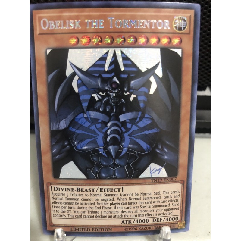Obelisk the Tormentor Prismatic Secret Rare TN19 | Shopee Philippines