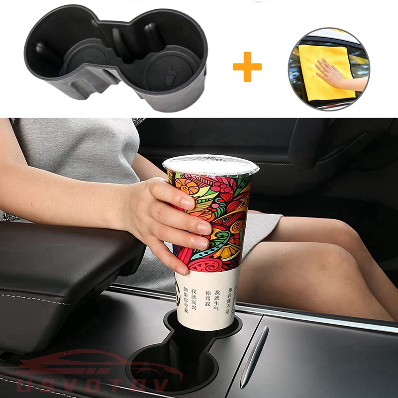 For Tesla Model 3 Y Cup Holder Insert 2022 2021 Upgrade Water Coffee