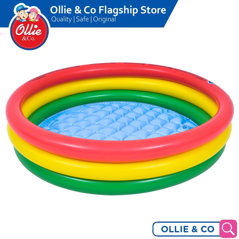 Jilong Round Inflatable Baby Swimming Pool Size: 100 x 200 cm (39 x 8.5 ...