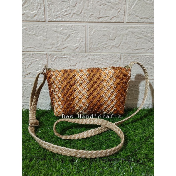 Eyelet sling bag Abaca Sling Bag Shopee Philippines