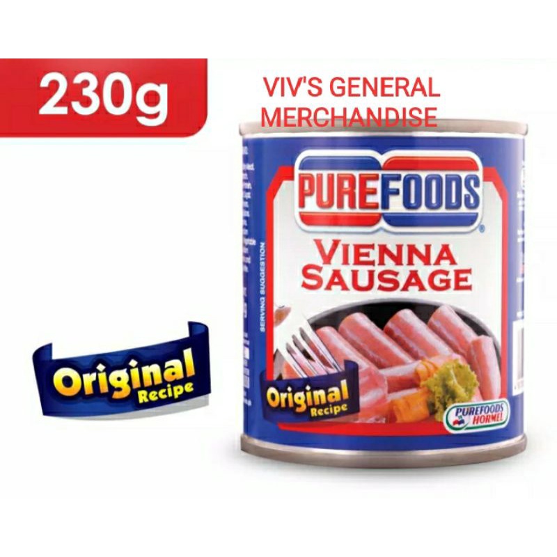 Purefoods Vienna Sausage ( 230g ) Shopee Philippines