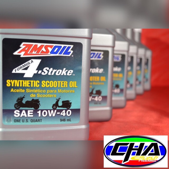 AMSOIL Formula 4-Stroke SAE 10W-40 Synthetic Scooter Oil