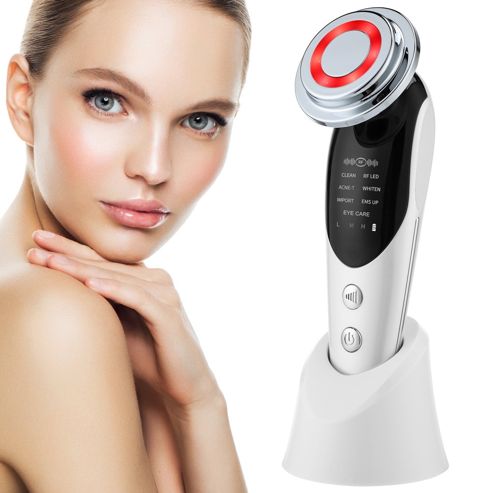 7 in 1 Facial Mesotherapy Massager Radiofrequency Face Apparatus Radio