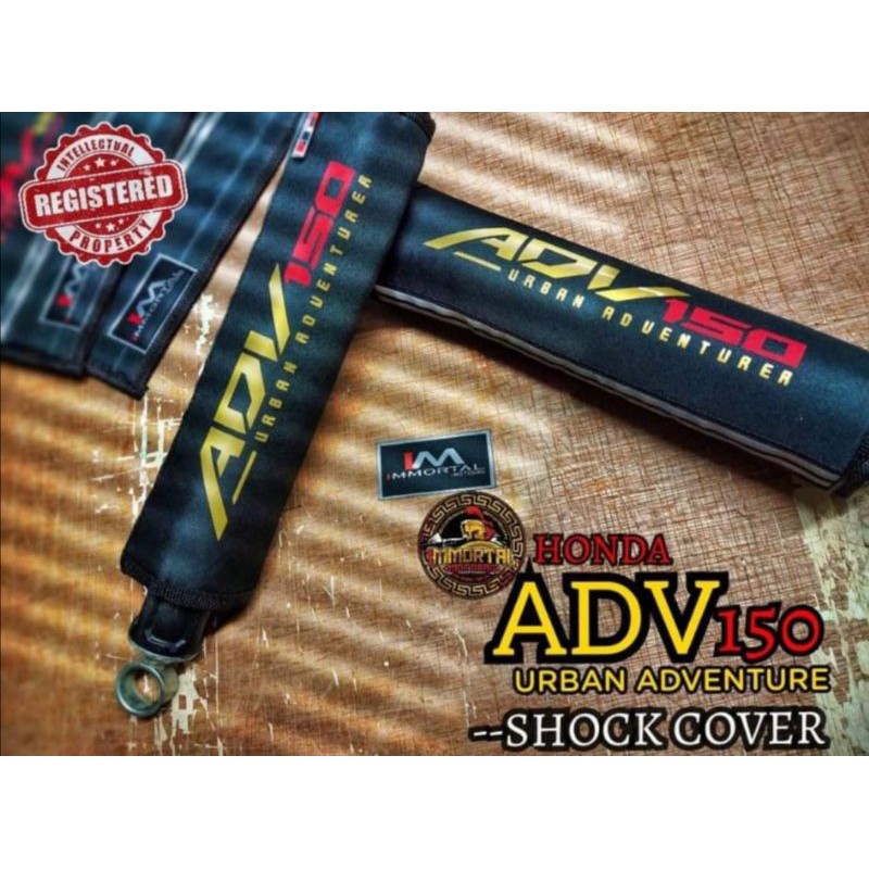 ADV 150 STOCK SHOCK COVER RED GOLD PRINT (sold as pair) | Shopee ...