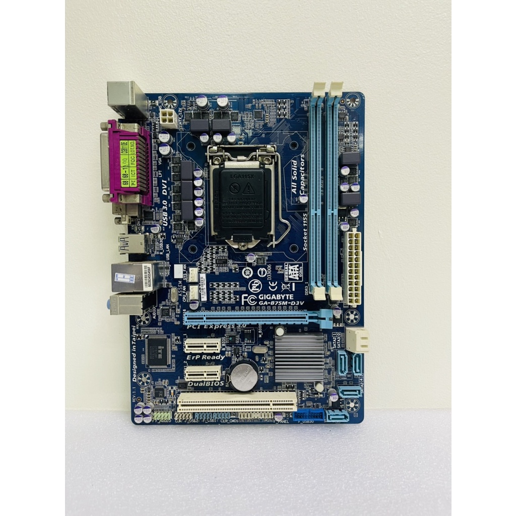 GIGABYTE GA B75M-D3V Desktop 3RD GEN Motherboard B75 Socket LGA 1155 I3 ...