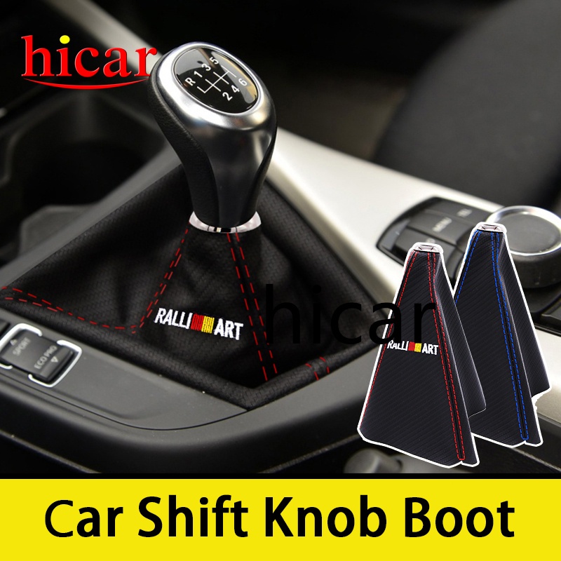 Universal Car Gear Shift Knob Boot Cover For Ralliart Mugen Nismo MOMO ...