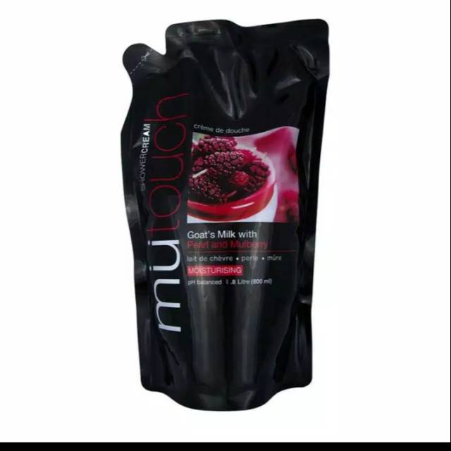 Mutouch Refil Shower Cream Pearl Mulberry Goats Milk 800 ml | Shopee ...