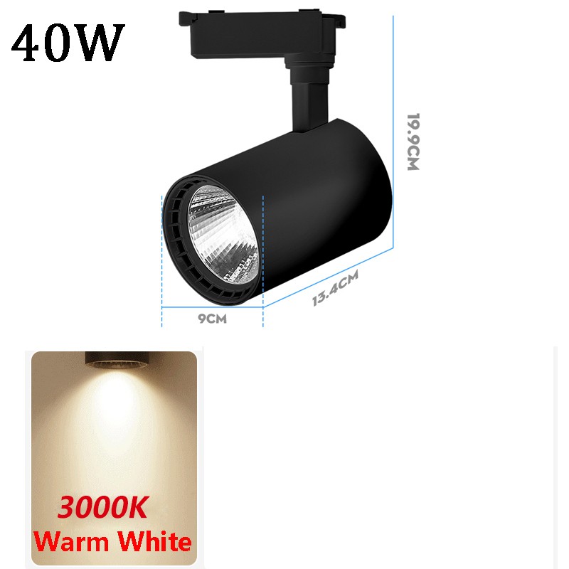 Canmeijia Led Track Light W W W W Full Set Of Cob Lights Spots Rail Lighting Fixtures