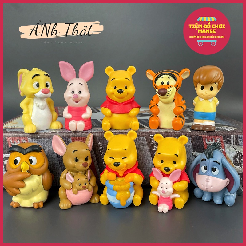 Winnie the pooh Bear Model And Friends - Piglet, Tigger, Rabbit, Eeyore ...