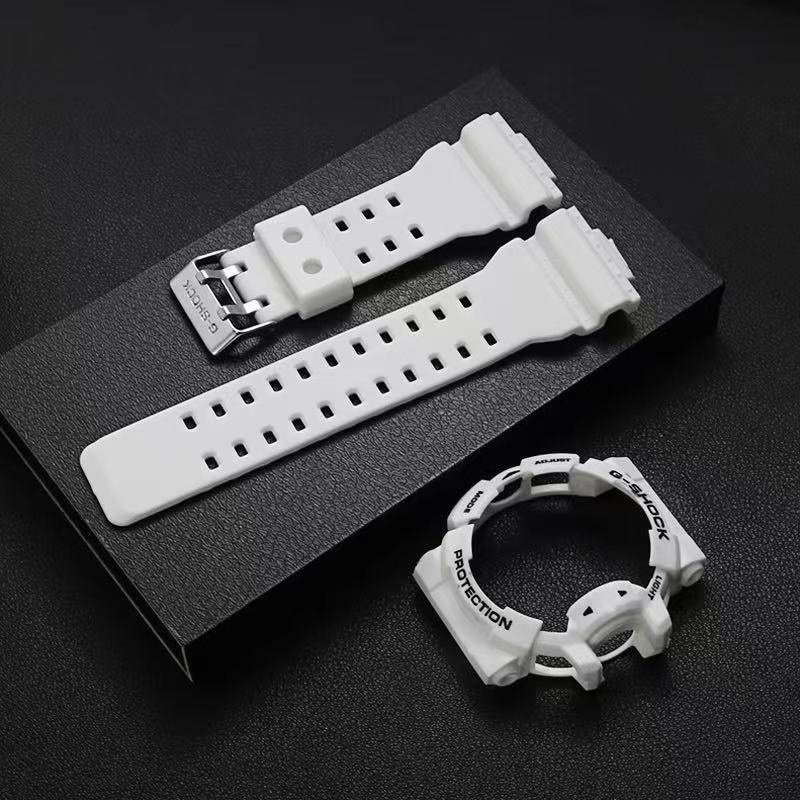 For Casio GA400 Watch Band 5398 GSHOCK GBA400 Resin Transparent Case