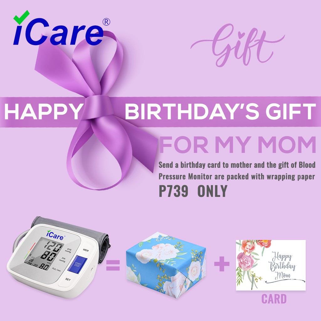 iCare® CK808 Gift for My Mom, USB Automatic Blood Pressure Monitor